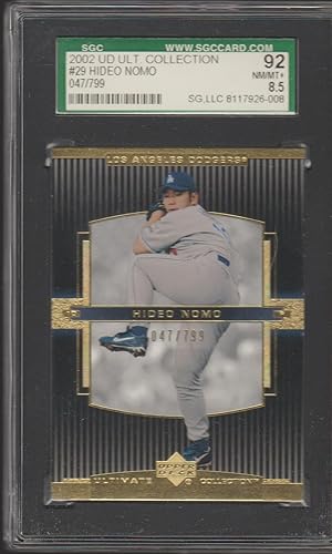 2002 Upper Deck Ultimate Hideo Nomo Dodgers 47799 Baseball Card #29 SGC NMMT 8.5