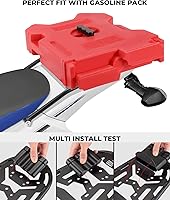 Vista 3 de KEMIMOTO Compatible con DRZ400S/SM y KLX400S - Estante trasero para almacenamiento de equipaje, portaequipajes trasero para enduro, portaequipajes