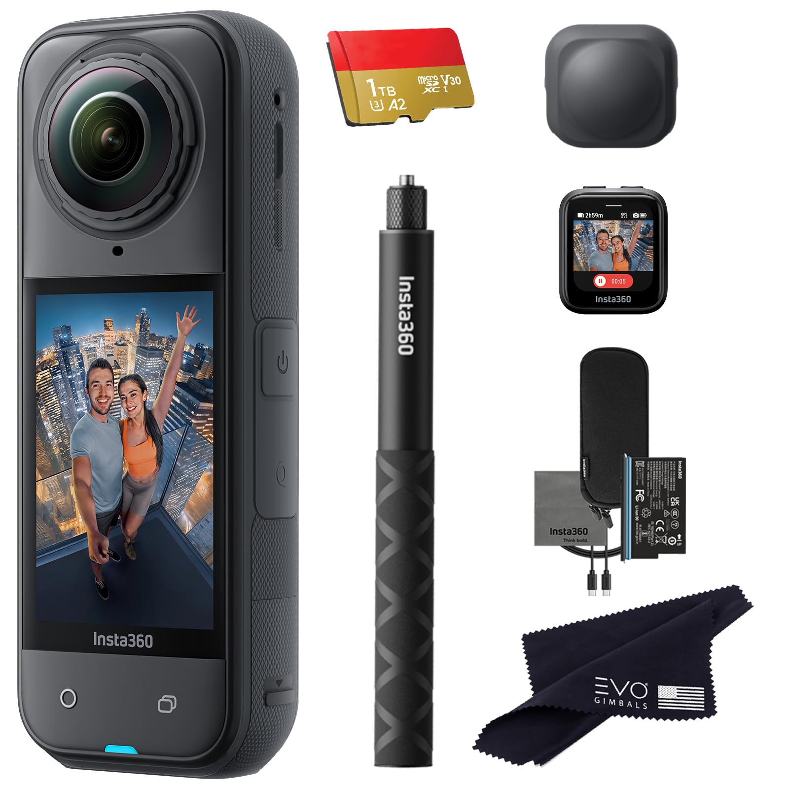 Amazon.com : Insta360 X5 GPS Preview Remote Bundle-8K Waterproof