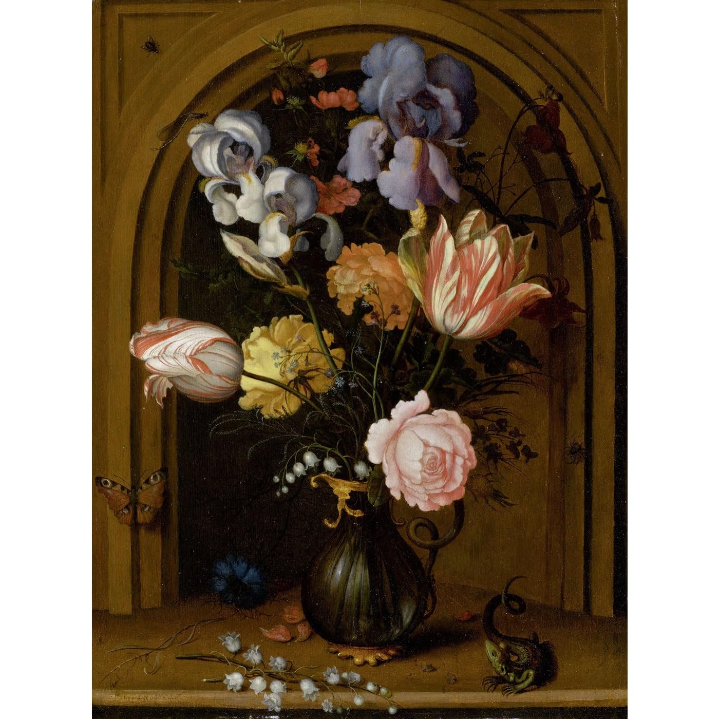 Impression giclée Nature morte avec fleurs poster art Zurich 61x45