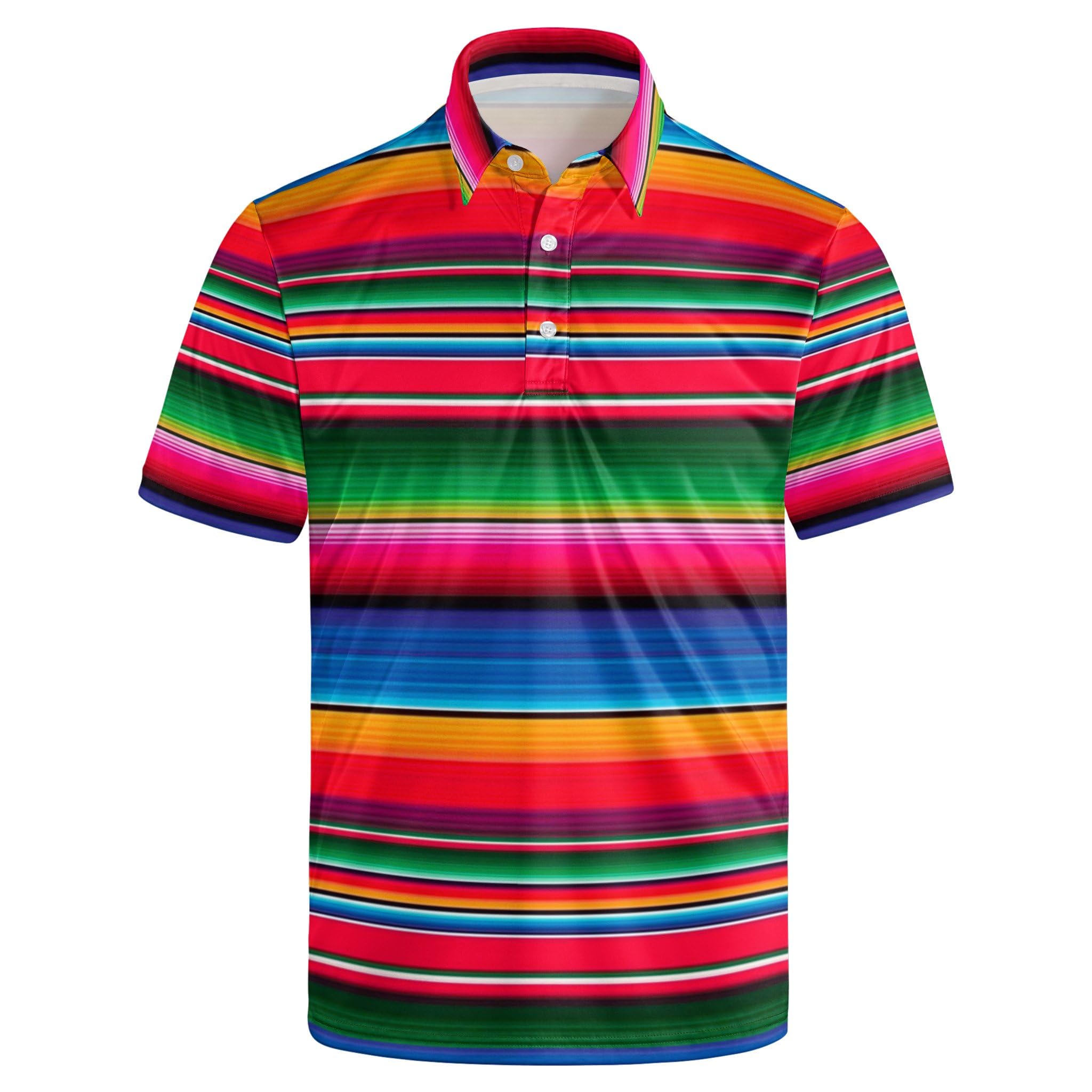 Golf Shirts for Men Printed Quick Dry Polo