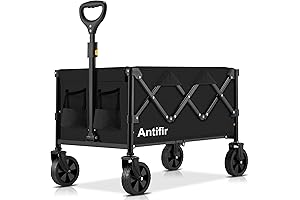 Rolling Collapsible Cart - Heavy-Duty, All-Terrain Foldable Utility Wagon