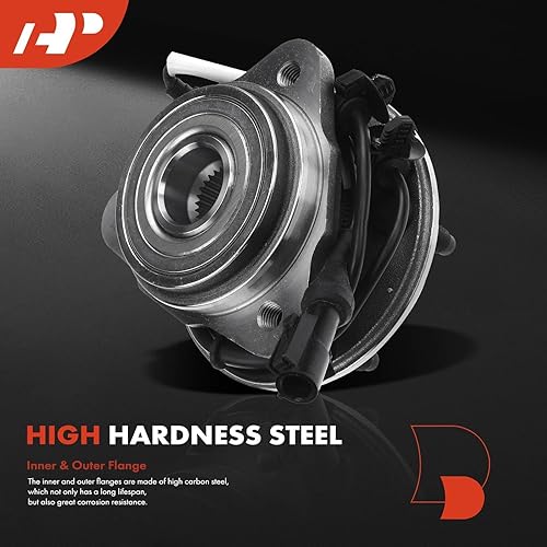 Miniatura 4 de A-Premium 2 rodamientos de rueda delantera y conjunto de cubo compatibles con Explorer 96-01, Ranger 03-09 y Mercury Mountaineer 97-01 y Mazda B4000