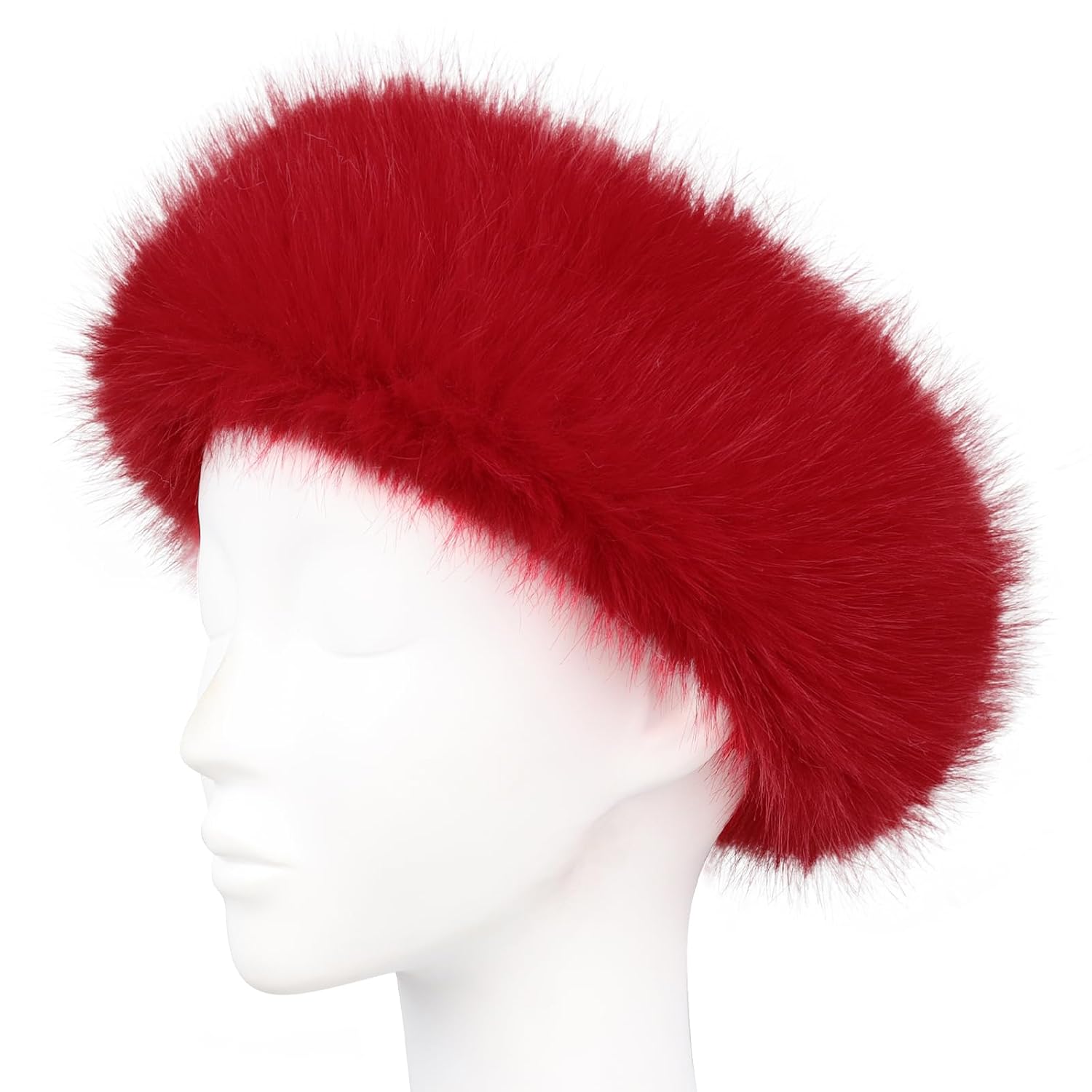 Faux Fur Furry Ear Headbands Elastic Hairbands Casual Warmers Headwear for Halloween Party - Image 4