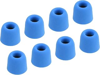 sourcing map Almohadillas de espuma de repuesto para auriculares de 5,1 a 6 mm, tamaño mediano, color azul, 8 unidades