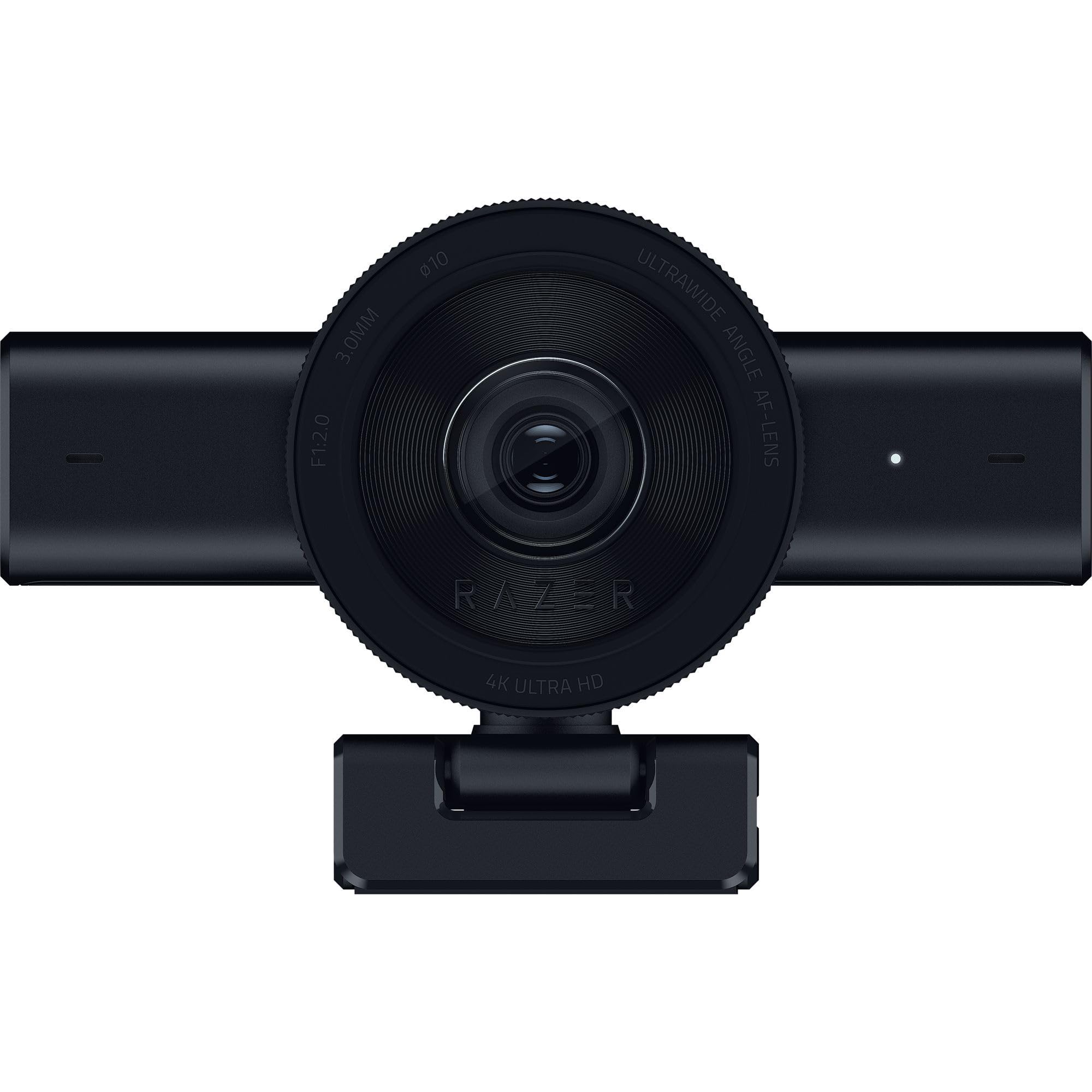 Razer Kiyo V2 - Webcam in streaming: 4K 30 fps, 1080p 60 fps – inquadratura automatica alimentato da IA – microfono integrato – obiettivo angolare ultra ampio – protezione della privacy – Funziona con