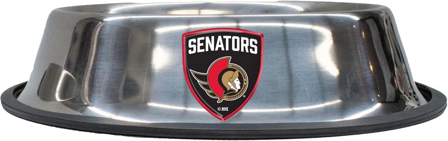 Littlearth NHL Ottawa Senators Everyday Pet Bowl, Large