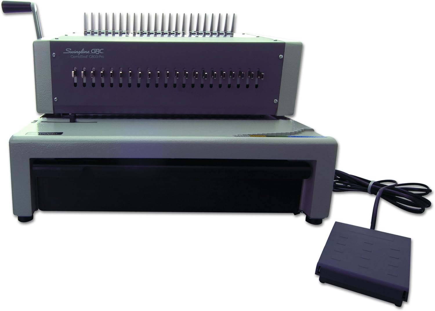 🔥 GBC Binding Machine, Electric, Binds 500 Sheets, Punches 25 Sheets, CombBind C800PRO (27170),Gray New Deal GBC Binding Machine, Electric, Binds 500 Sheets, Punches 25 Sheets, CombBind C800PRO (27170),Gray