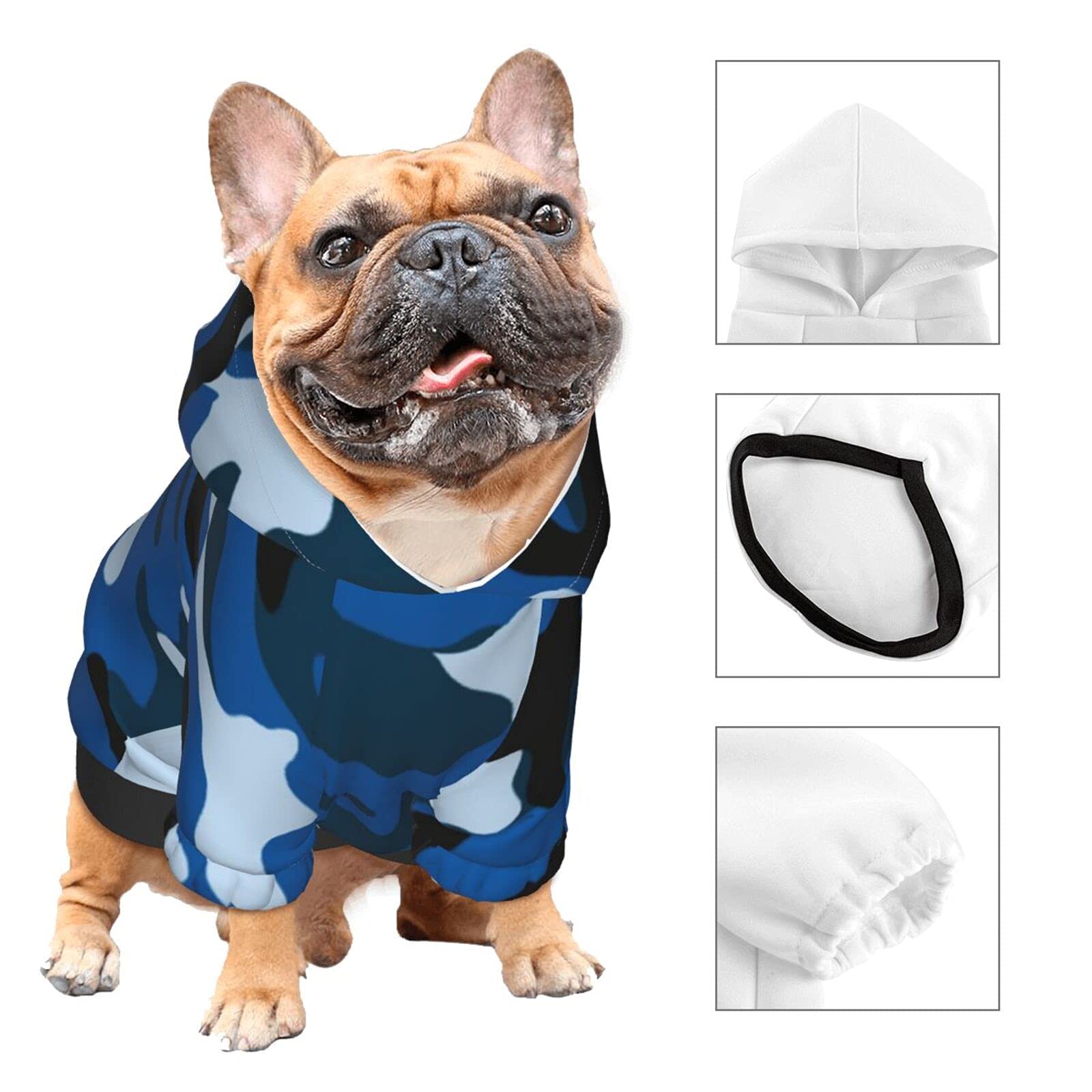 Amazon.co.jp: ペット服 犬服 迷彩柄 ブルーカモフラージュ 犬の服 犬