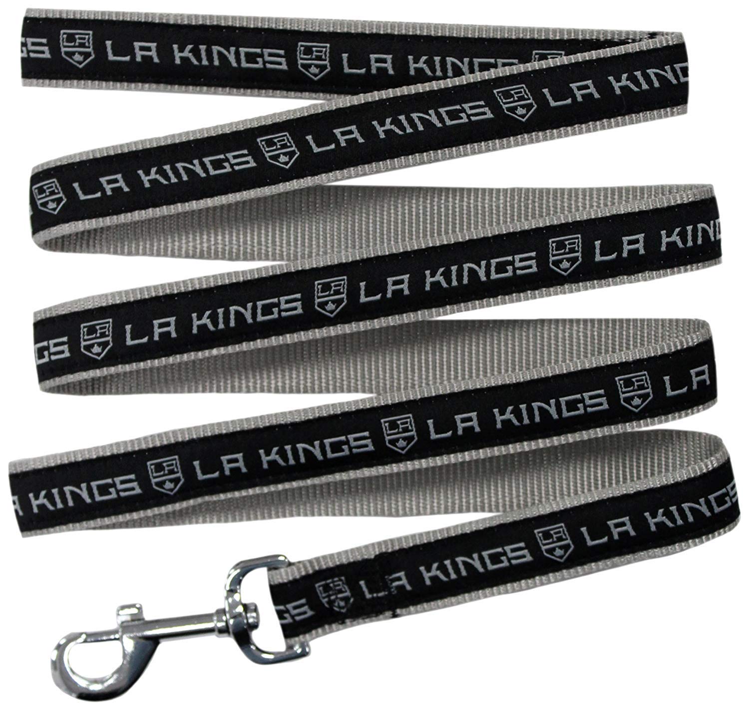 Pets First NHL Los Angeles Kings Leash for Dogs & Cats, Large. - Walk Cute & Stylish! The Ultimate Hockey Fan Leash!, 6 ft long x 1 in width, KNG-3031-LG
