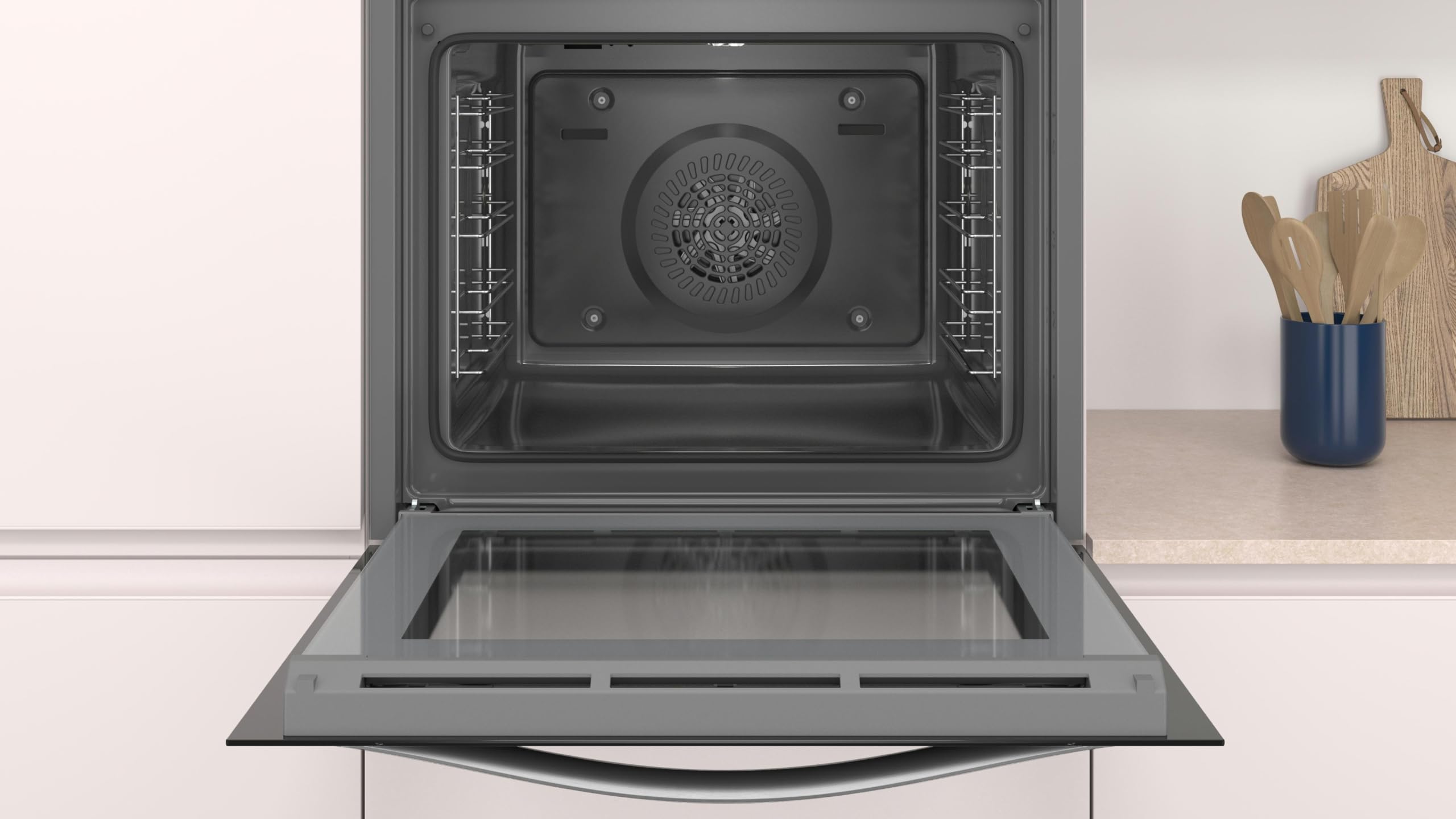 Balay - Horno, 60 cm, 5 Funciones, Precalentamiento rápido, Negro, 3HB4000X2.