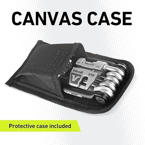 Vista 5 de Vibrelli Bike Multi Tool V19 - Con estuche de transporte - Multiherramienta para bicicletas de alto rendimiento