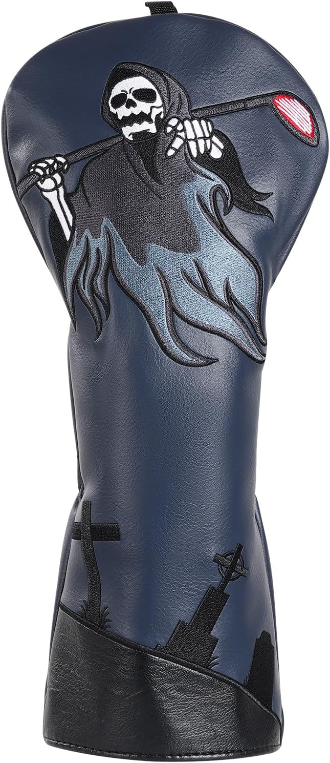 Big Crazy Golf Headcovers - Funny Golf Club Covers - Driver Headcover with Tour Grade PU Leather - Golf Driver Headcover, Waterproof Golf Head Covers, Soft Lining Golf Gift