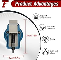 Vista 5 de findmall Tornillo de molino de precisión de 2 pulgadas con tornillo de banco de fresado resistente con base de rotación de 360 grados