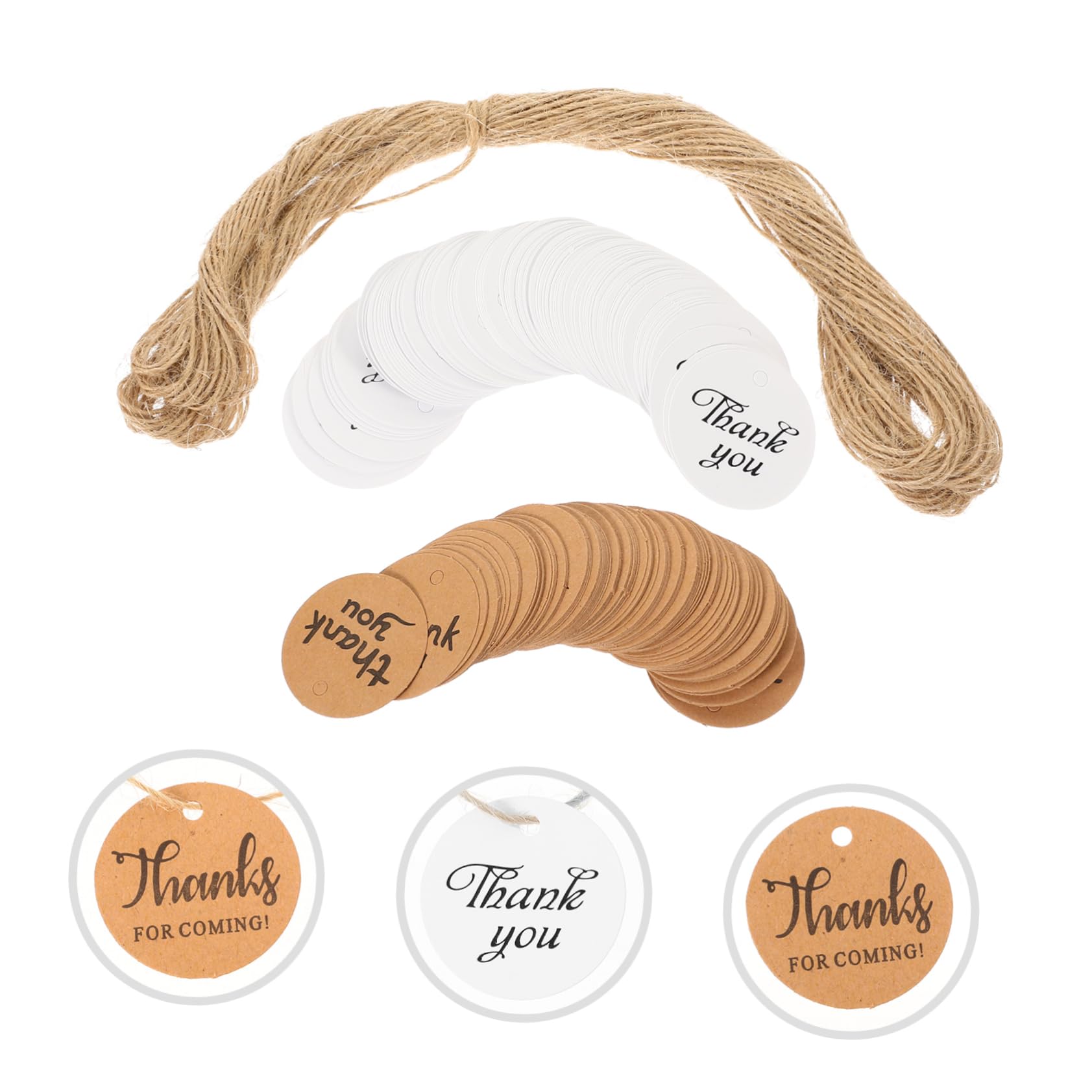 Beavorty 1 Set Thank You Tag Thank You Favor Tags Brown Labels Birthday Tags Tags Wedding Tags Exquisite Tags Baptism Favor Tags Party Labels Paper Stamp Bride