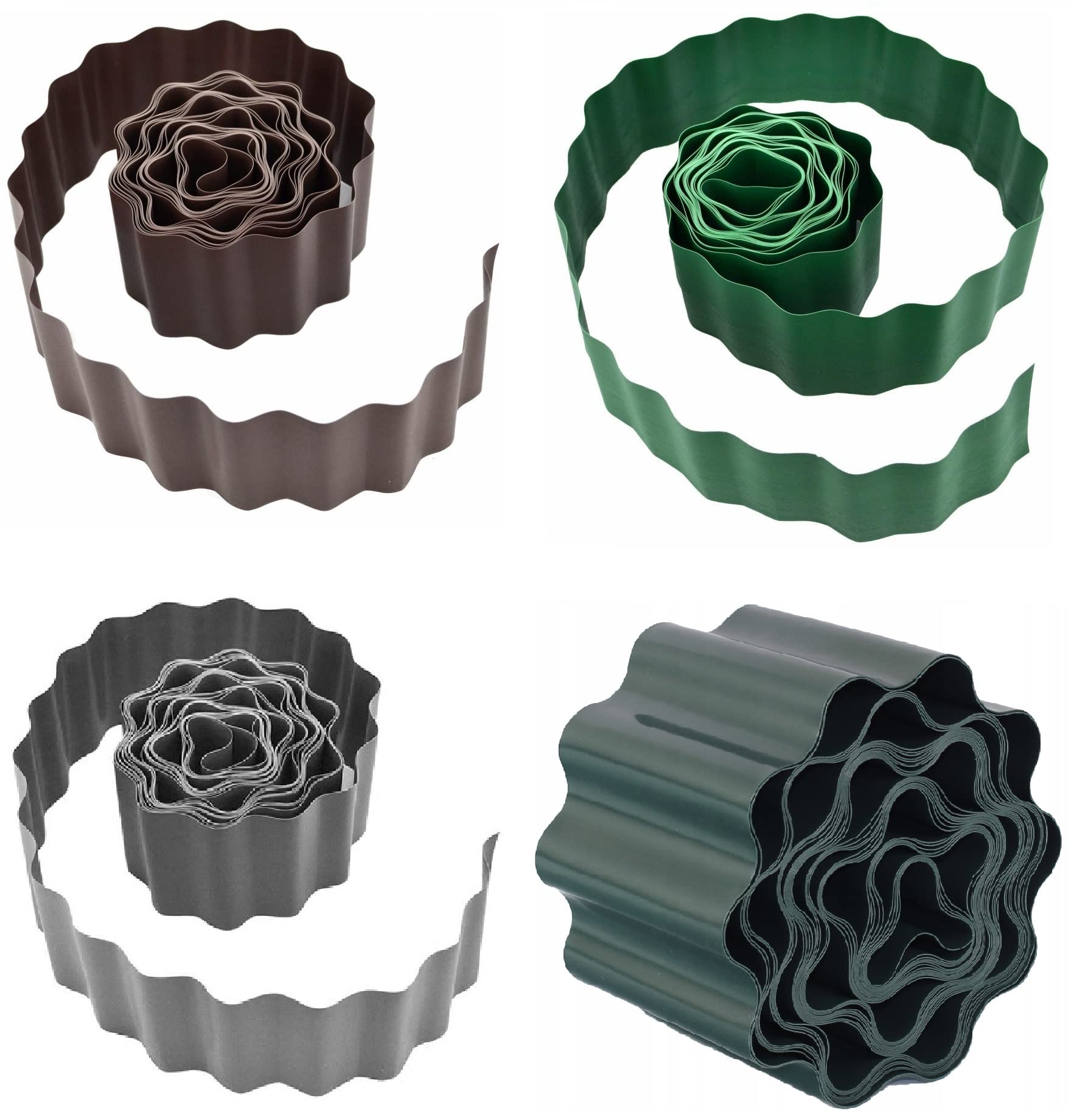 KB Tools29ft Lawn Edging – Garden Border For Bed Edges And Landscaping – Flexible Wavy Grass Path Edge Easy To Install