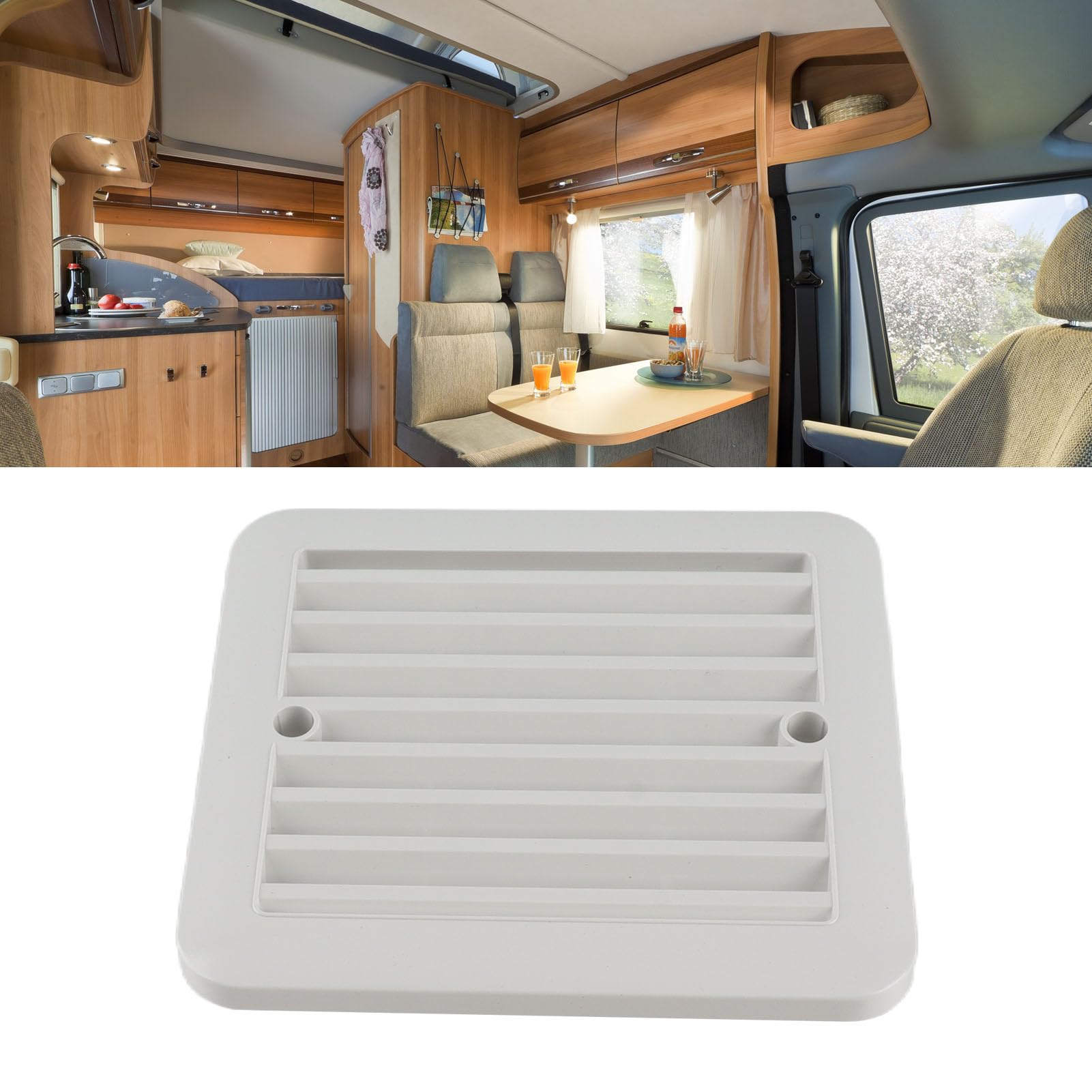 Résistant à L'eau RV Side Vent Grille-Sortie D'échange D'air Polyvalent pour Camping-car, Remorque, Bateau, Yacht