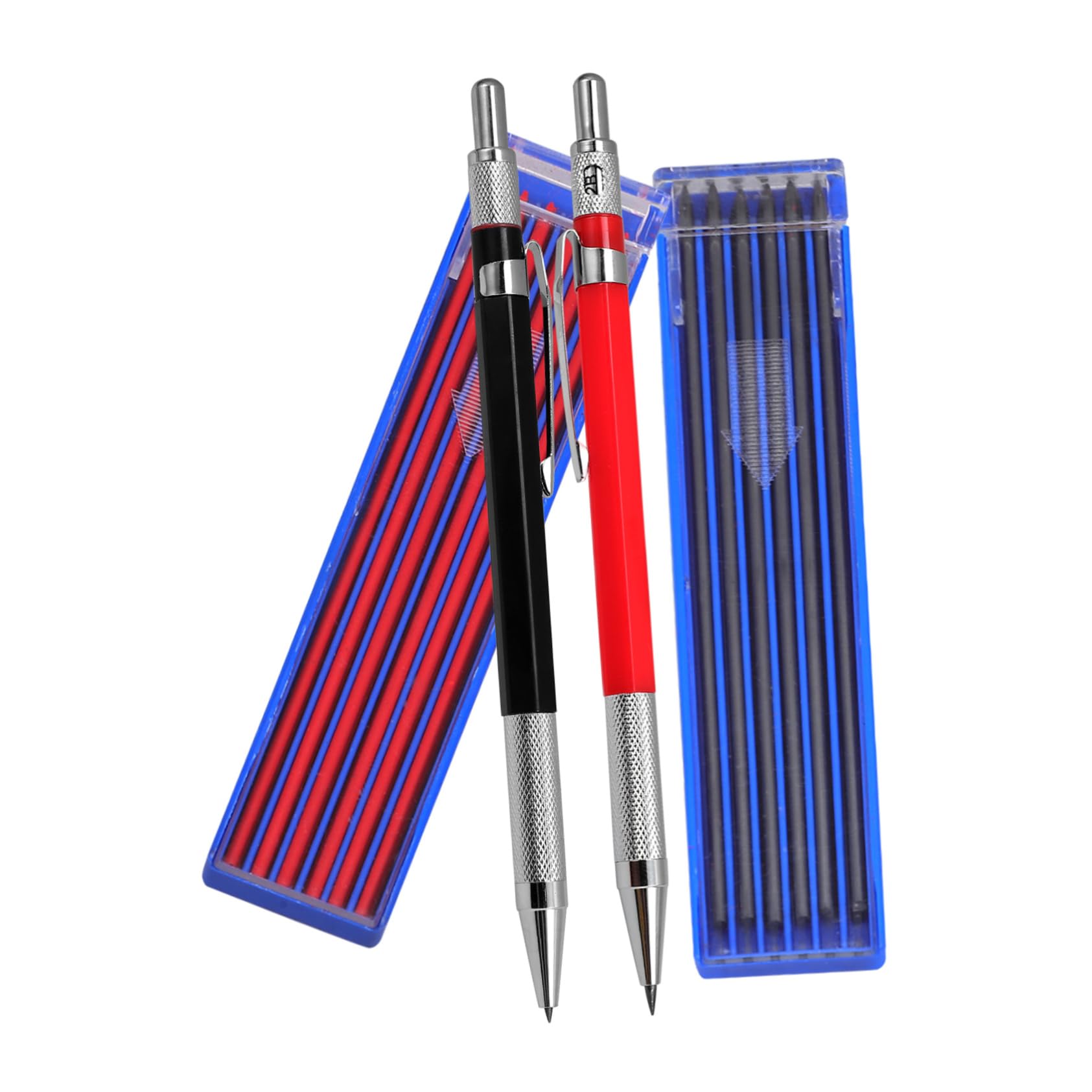 NUOBESTY 5 Set Carpenteria Penna Di Marcatura Matite Di Falegname Matita Meccanica Penne Rosse Studenti Penna Di Scrittura Conveniente Matite Forniture Di Ingegneria Matita Per