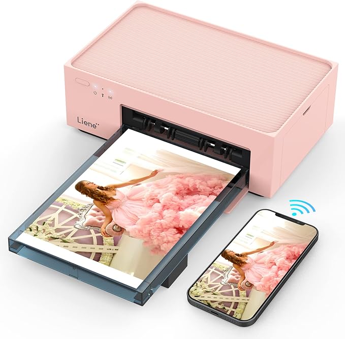 Liene 4x6'' Photo Printer, WiFi Picture Printer, 20 Sheets