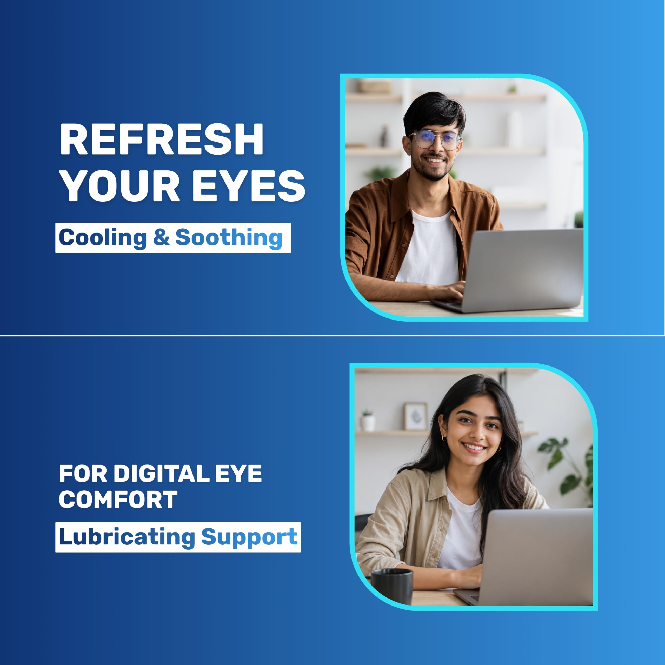 medzzi Clear Vision Eye Drop | Ayurvedic Formula | Daily Use Eye drops with Aloe Vera, Rose Water, Honey, Neem & Tulsi | 10ml