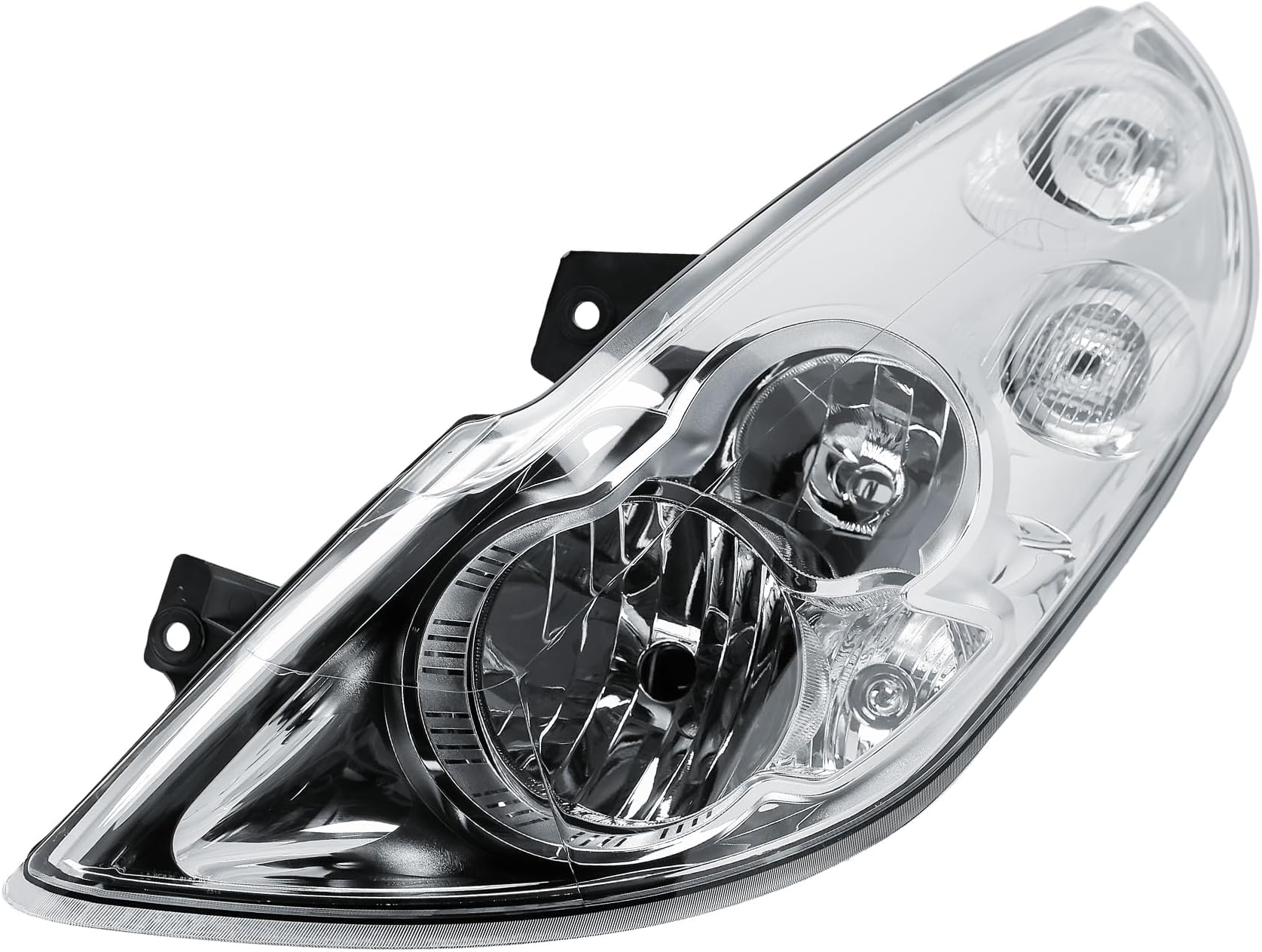 LONGLING Replacement Passenger Left Side N/S Headlight Head Lamp Electric Adjustment with Motor No Fog Light for Renault Master Vauxhall Movano 2010-2019
