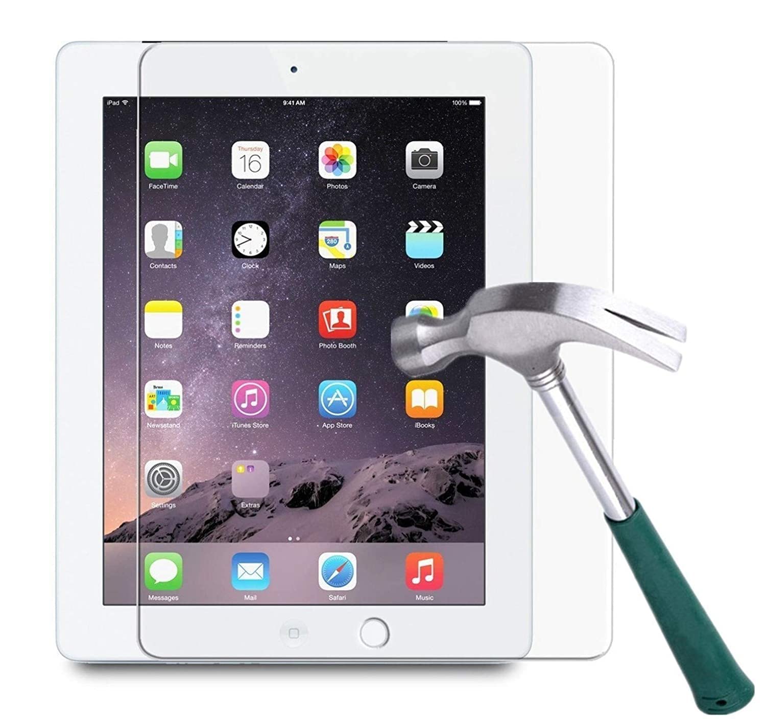 NAXTON®- Transparent Screen Protector for Apple - iPad 2, IPAD 3, IPAD 4 (2011, 2012 Oldest Model) with Oleofobic Coating, Bubble Free Installation, Anti Scratch, Anti Fingerprint, Unbreakable (It will protect much better than any other Screen Prote (B08KHSG2DR) Amazon Price History, Amazon Price Tracker