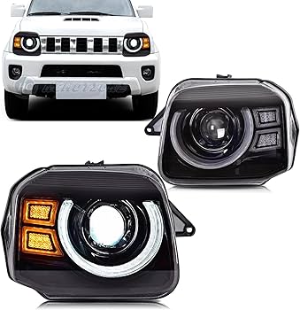 ヘッドライト 2個セット JB23 ジムニー Amazon | HCMOTIONZ スズキジムニ ヘッドライト JB23 ヘッドライト全