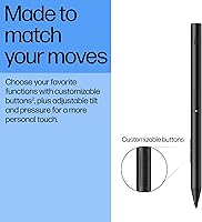 Vista 5 de HP 700 Rechargeable Multi Pen Compatible Across Devices/Protocols USBC Charging, Long Battery Life, LED Indicator Customizable Buttons Adjustable