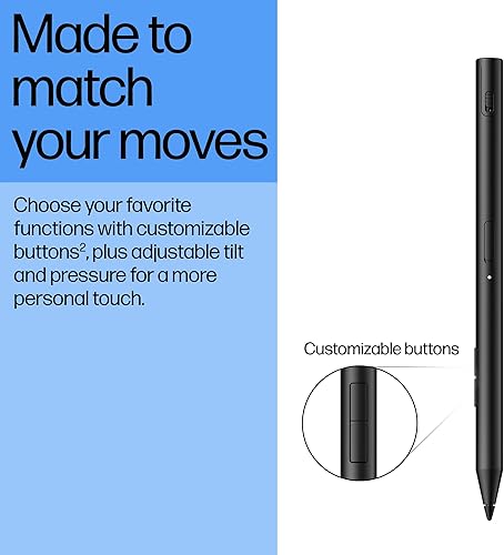 Miniatura 5 de HP 700 Rechargeable Multi Pen Compatible Across Devices/Protocols USBC Charging, Long Battery Life, LED Indicator Customizable Buttons Adjustable