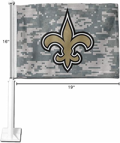 Miniatura 293 de Rico Industries NFL - Bandera de doble cara para automóvil, accesorio para auto B07NHSRDX2