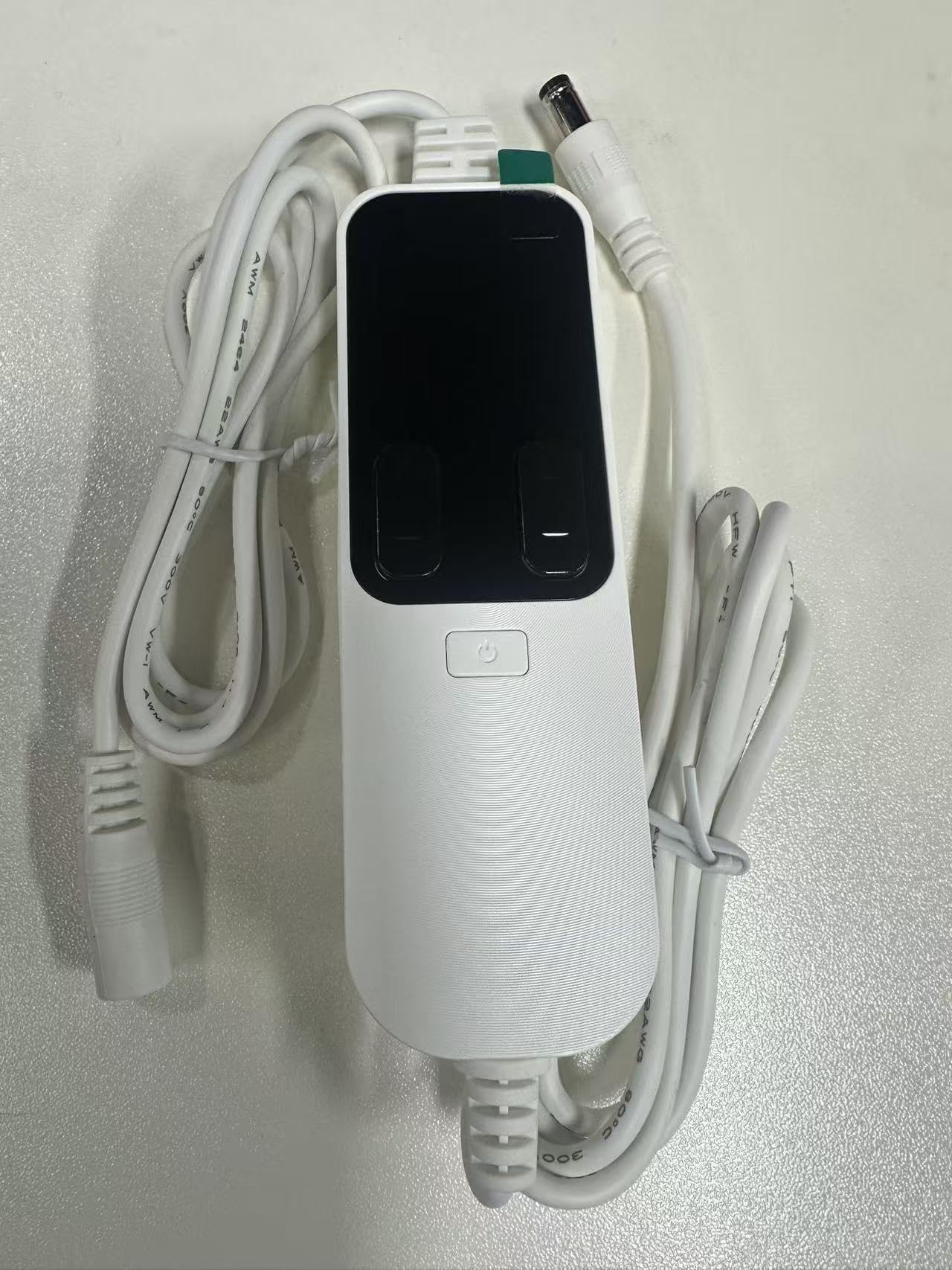 Controlador de dispositivo de terapia de luz roja con pantalla digital, color blanco