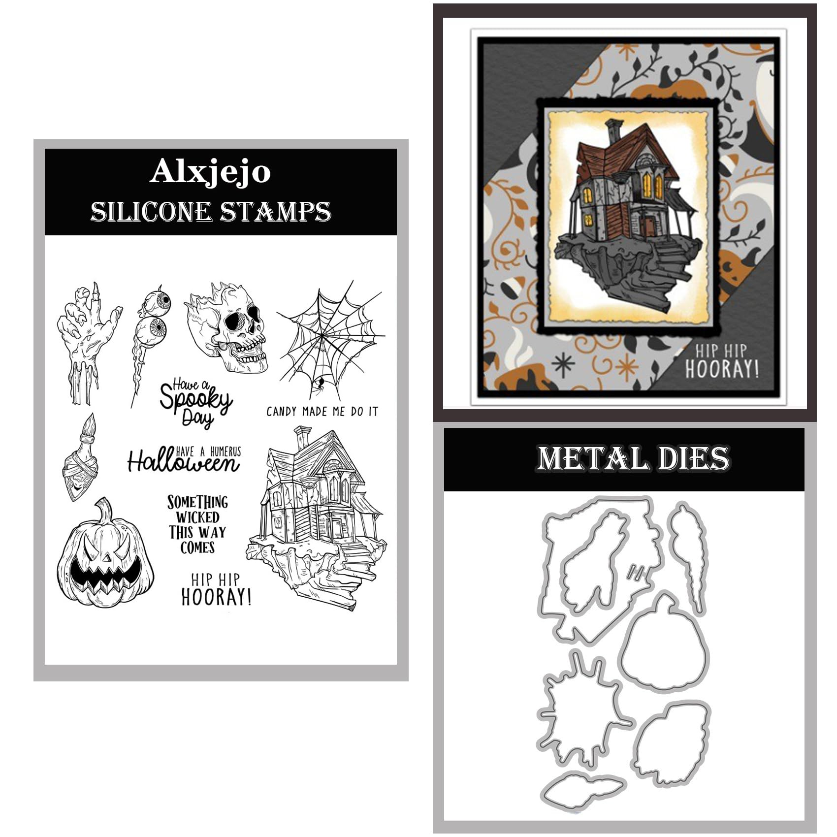 Alxjejo Cutting Dies and Stamps Set 2024-2025-2026,Stamps and die for Card Making for DIY Birthdays, Thanksgiving Day, Valentine's Day, Scrapbooking, Art Craft, Festivals Greeting Card Album