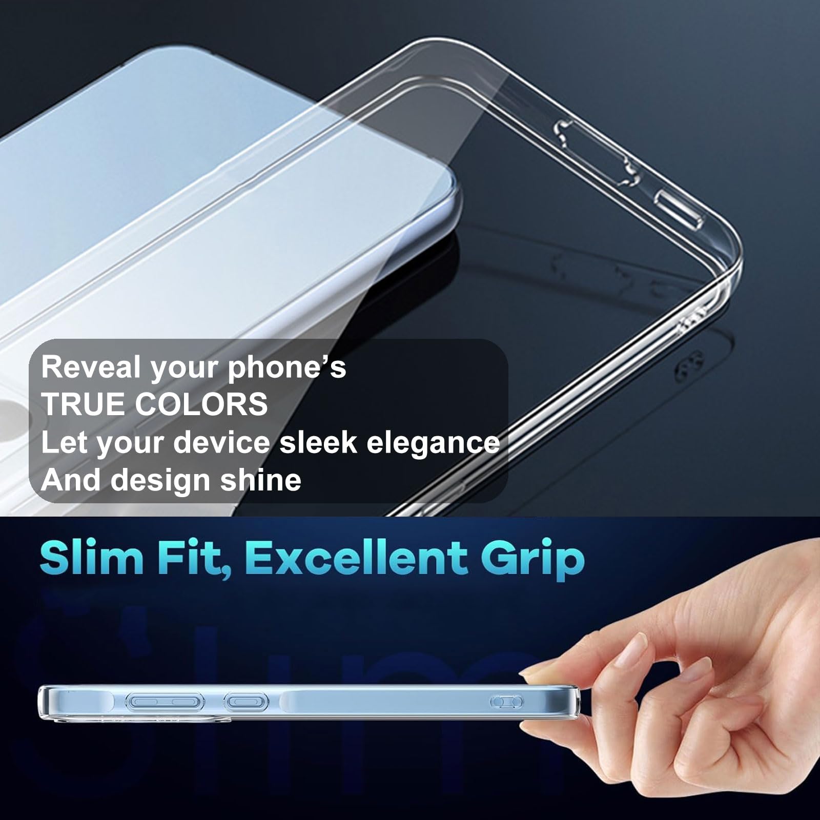 LYZXMY Cover per Oukitel P1 (6.7) Trasparente + 1 x Pellicola Protettiva in Vetro Temperato - Morbido Silicone Custodia Protettivo TPU Gel Case