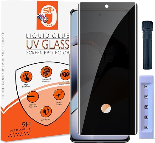 STP FEEL® UV Advanced Privacy Tempered Glass Screen Protector Guard Compatible For Oneplus 11R 5G (6.74 Inch, Pack of 1) F...