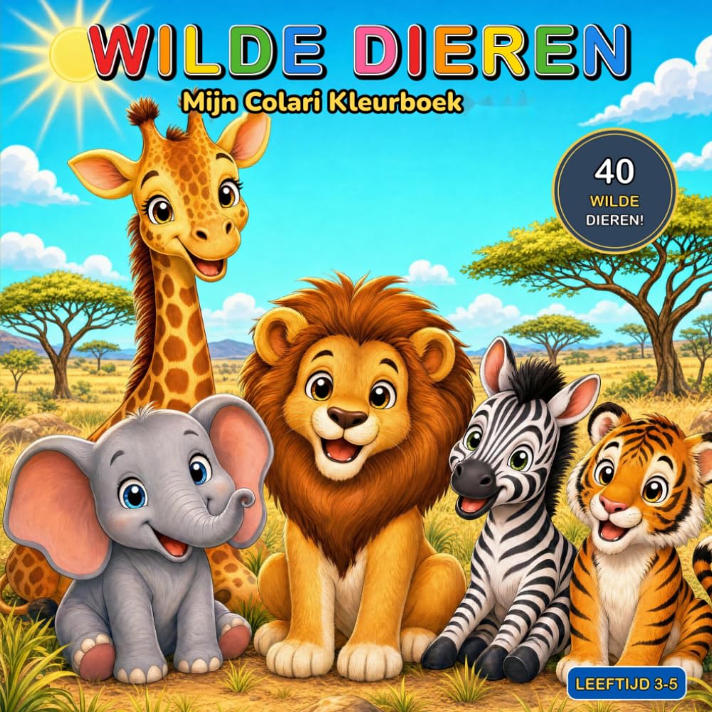 Mijn Colari Kleurboek: Wilde Dieren