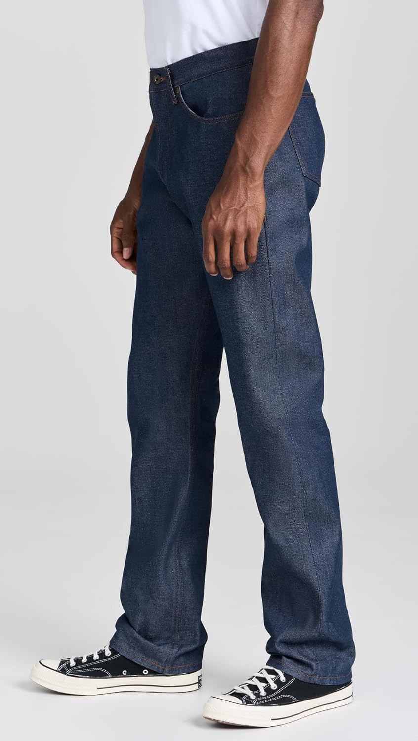 Naked & Famous Denim Men's True Guy - Natural Indigo Selvedge Jeans - Image 4