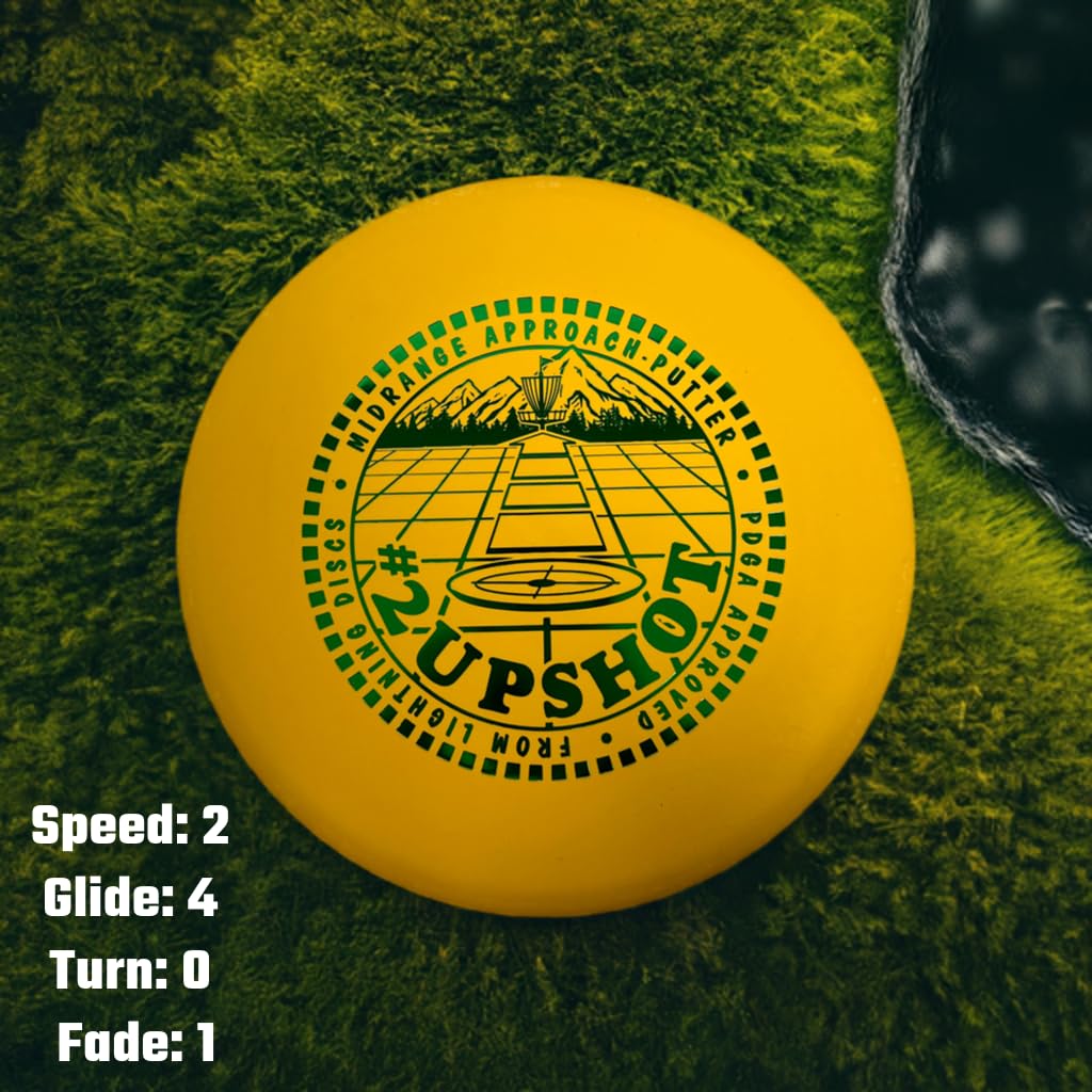 Mint Discs Lightning Standard #2 Upshot Putter Golf Disc | #1 Rated Beginner Putter | Includes Fade Lite Disc Golf Bag