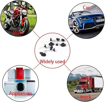 LadyRosian Paintless Dent Repair Kits Dent Puller Bridge Dent Removal Tools for Auto Car Body Motorcycle Refrigerator Washing Machine Minor Dent Repair