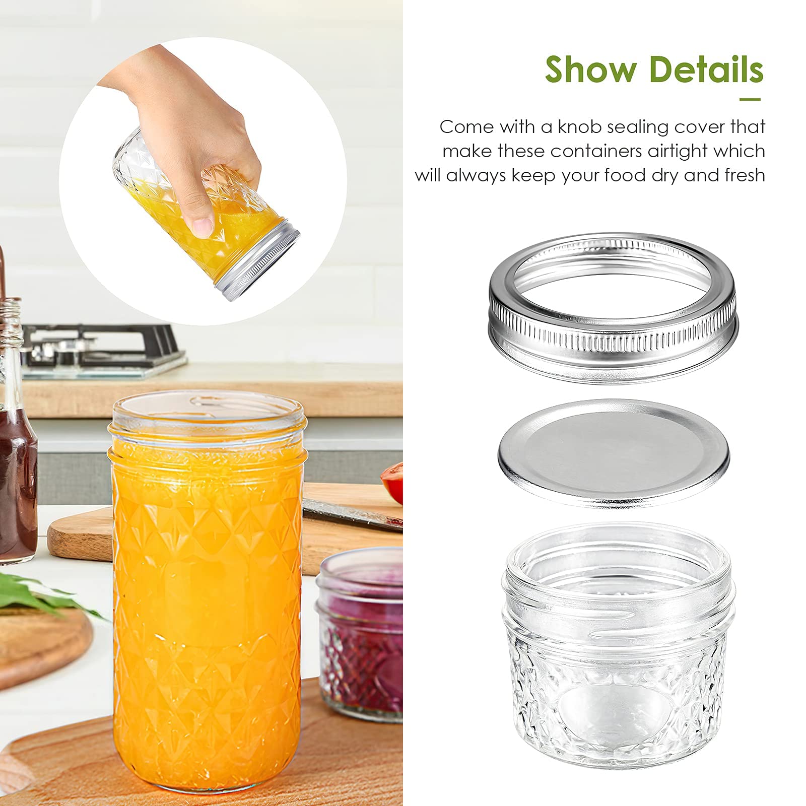 Raw Honey Farm Kitchen Personalized Name Mason Jar Rectangle Labels (Label-12, 50 Labels on 5 Sheets)