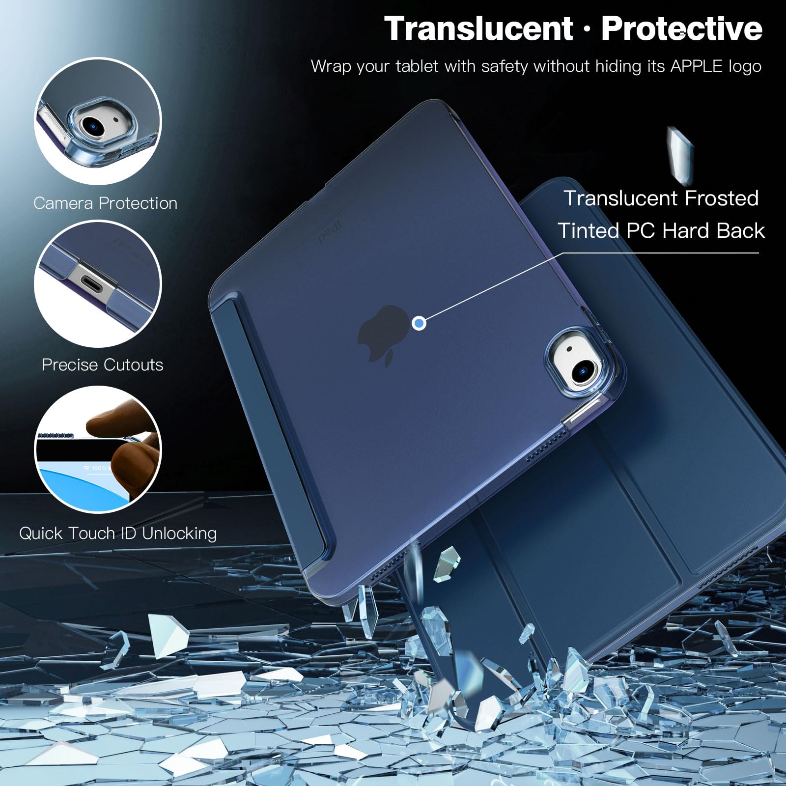 Coque TiMOVO Pour IPad 11ème Génération 2025 (A16) 11" Et IPad 10ème 2022 - Translucide