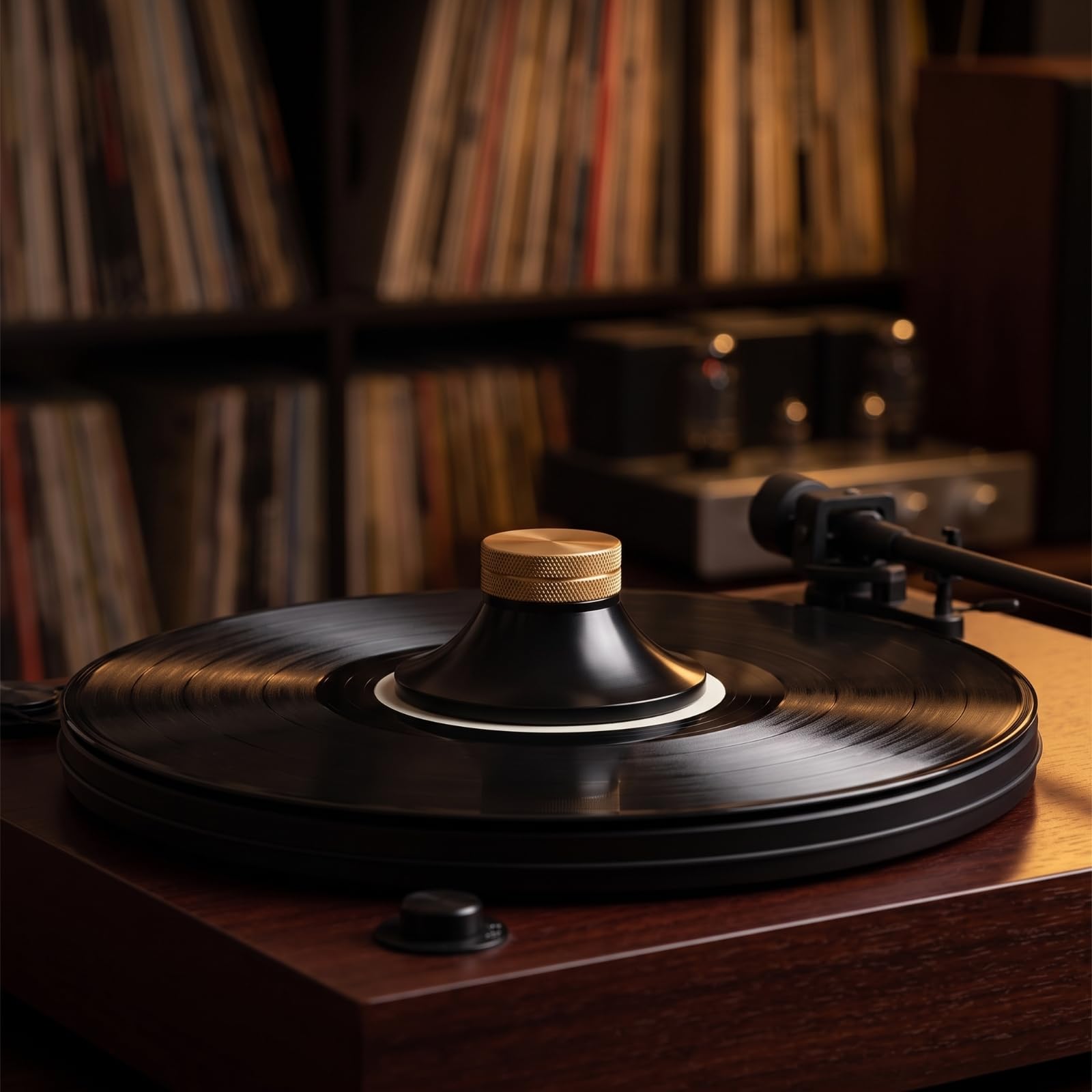 Record Player Stabilizer Stabilizzatore per Giradischi Peso Clamp Vinile Costruzione Robusta in Lega di Alluminio E Ottone Migliora Definizione E