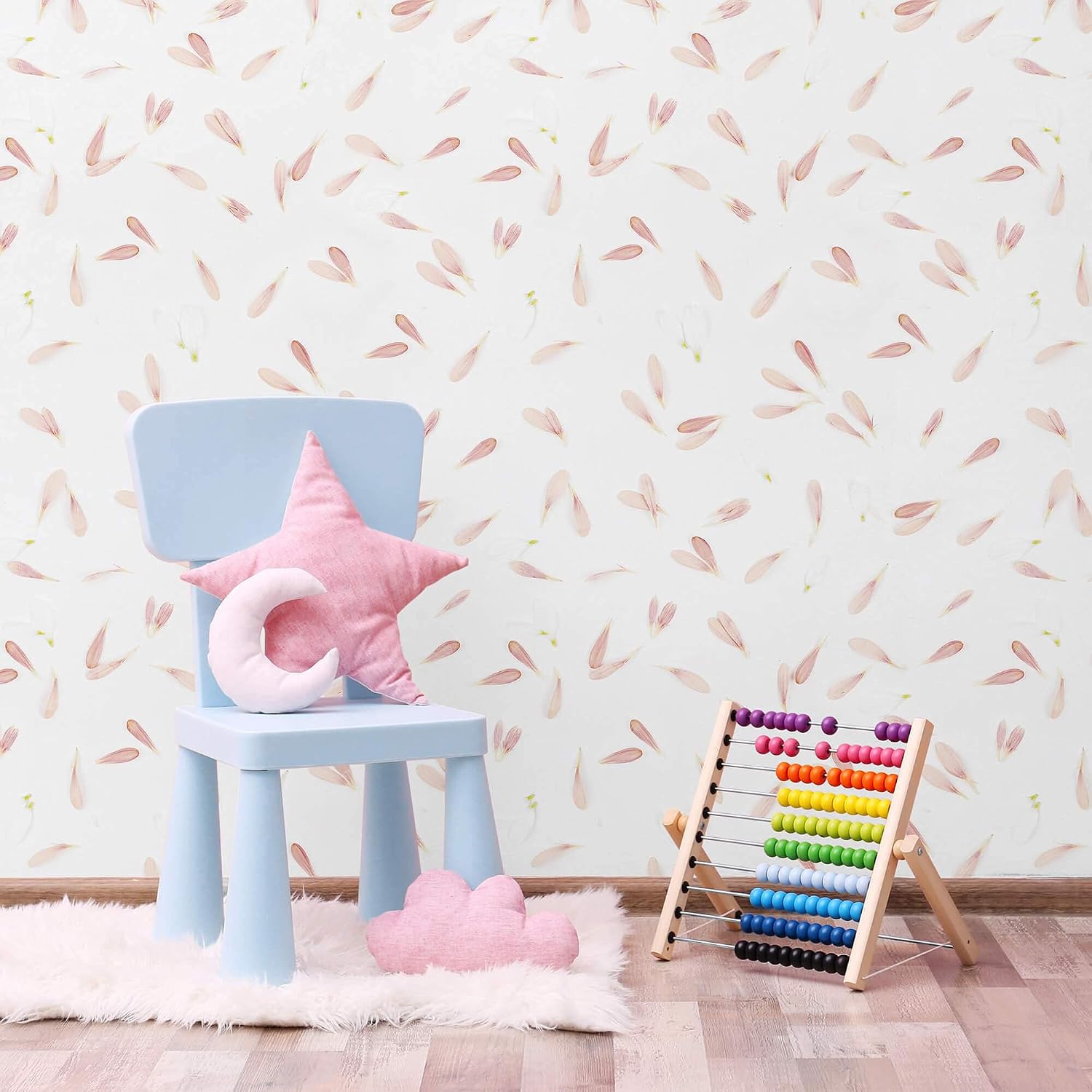 SpeedWallpaper Pink Petal Peel and Stick Removable Wallpaper 5019