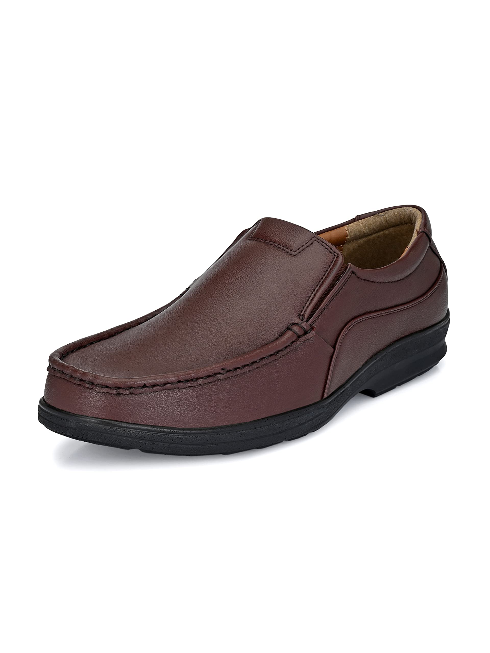 Eego Italy Plus Size Light Weight Comfortable Slip On Formal Loafers (GT-9-BROWN-12) (B09C6KR5JT) Amazon Price History, Amazon Price Tracker