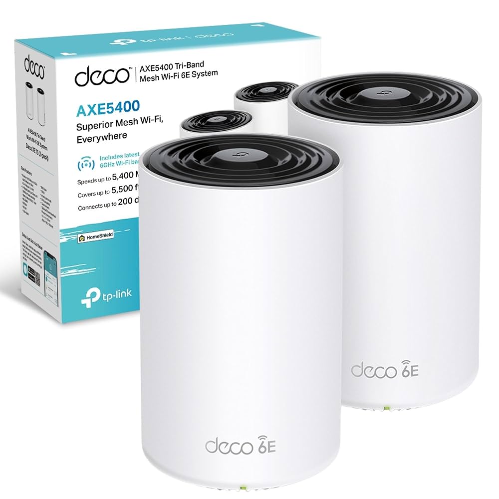 TP-Link Deco XE75 2パック Deco XE75 | AXE5400 トライバンド メッシュWi-Fi 6Eシステム