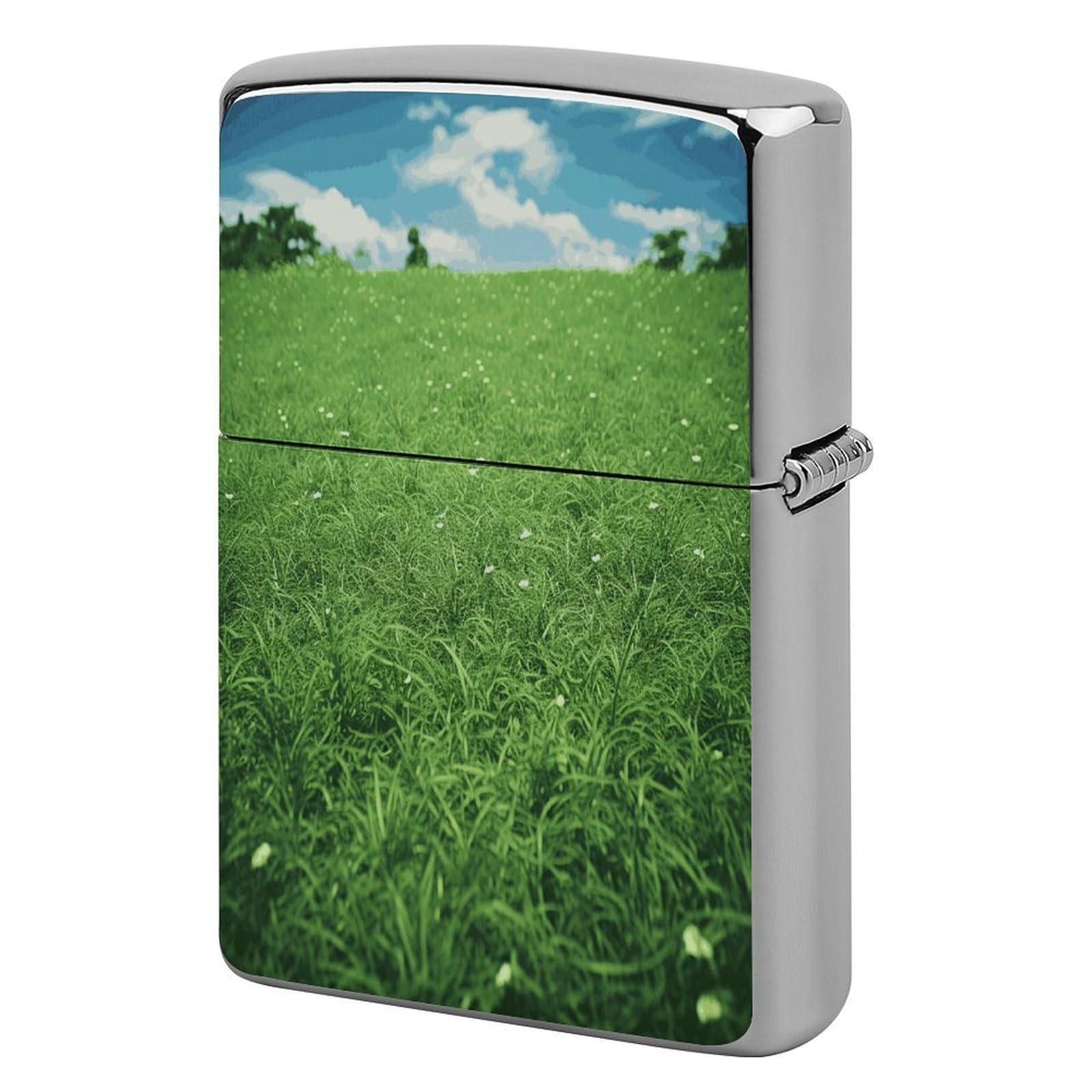 Fekiloot Style Green Lawn Lighter Case Cover Lighter Holder