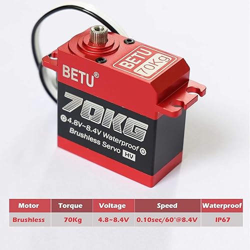 Miniatura 4 de 154.3 lbs Servo, Waterpoof Servo, servo de alto par compatible con 1/5,1/6, 1/8, 1/10 RC coche/robot/barco