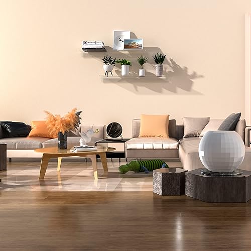 Miniatura 7 de Estantes de pared acrílicos de 36, 24, 12 pulgadas, estante flotante transparente para pared, estantes de exhibición para plantas, radio, Funko Pop,