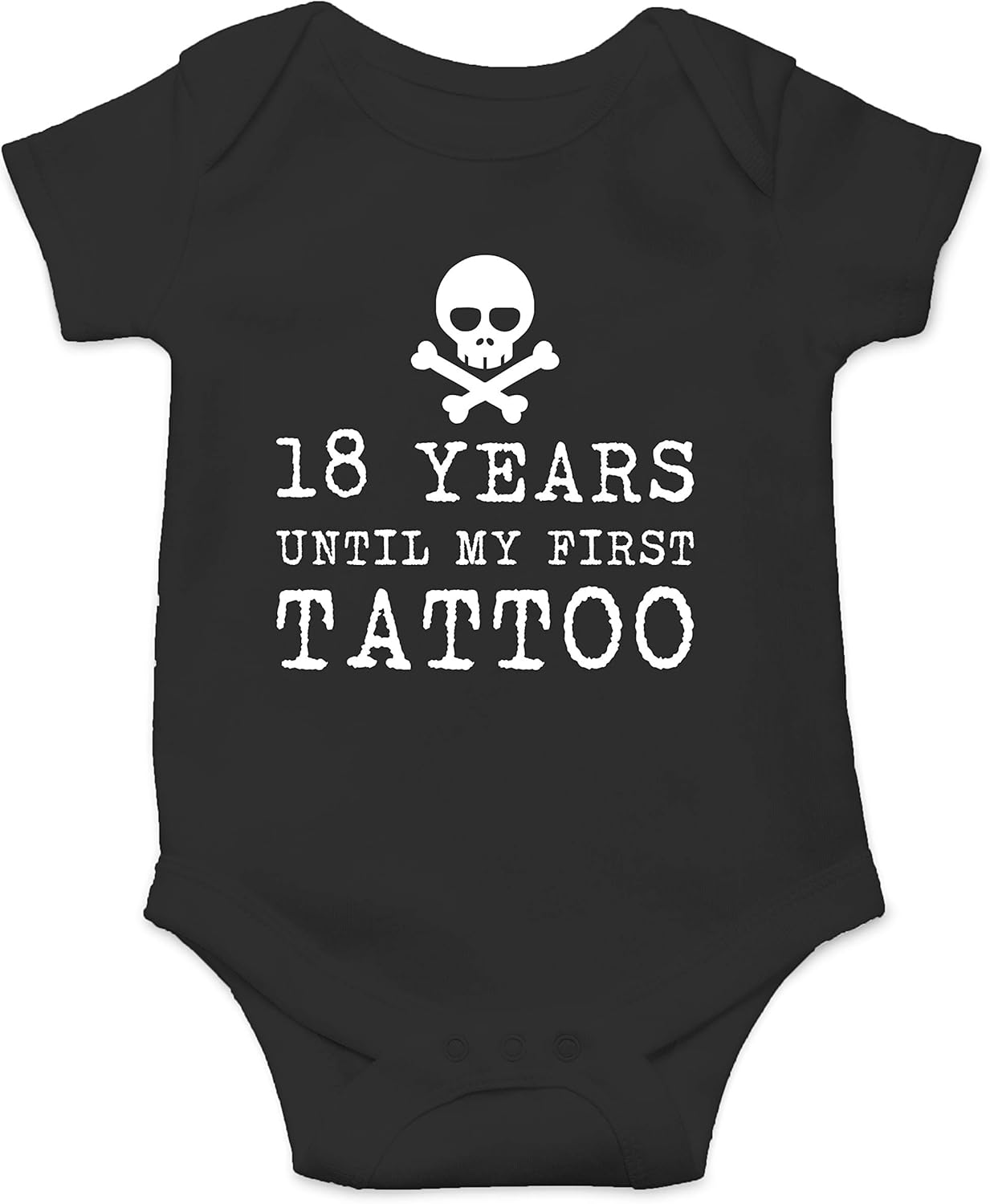 18 Years Until My First Tattoo - Funny Baby Essentials Bodysuit - Newborn Baby Boy Clothes