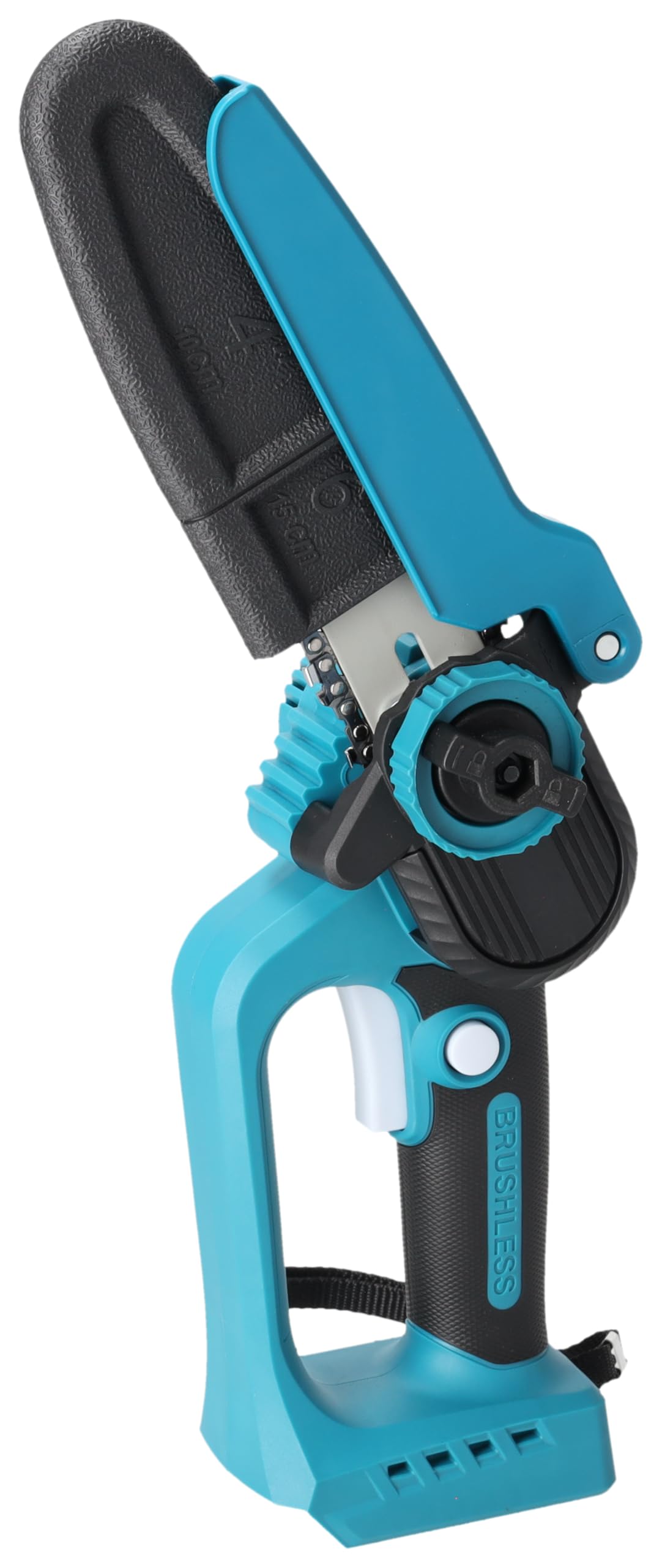 Dedra SAS+ALL DED7180 18 V – bezszczotkowa mini piła łańcuchowa 6ʺ (150 mm), 5400 RPM, cięcie do 140 mm, beznarzędziowy napinacz, lekka konstrukcja (0.9 kg), bez akumulatora i ładowarki