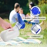 Awoken Urinal unisexe, urinoir de toilette portable pour hommes et femmes, bouteille de pipi avec un couvercle et entonnoir pour les enfants âgés et les patients pour le camping voyage extérieur
